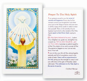 Holy Spirit Confirmation Prayer Laminated Holy Card