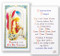 Communion Girl Popular Prayer Laminated Holy Card