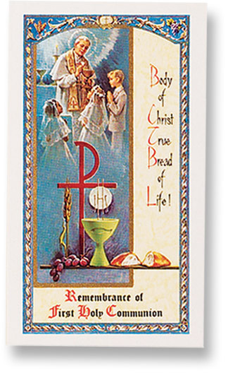 My First Holy Communion Laminated Holy Card