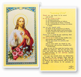 Learning Christ Laminated Holy Card