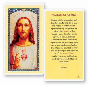 Passion of Christ Laminated Holy Card
