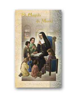 St. Angela Biography Card