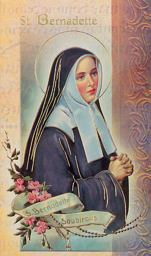 St. Bernadette Biography Card