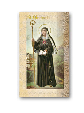 St. Gertrude Biography Card (F5-441)