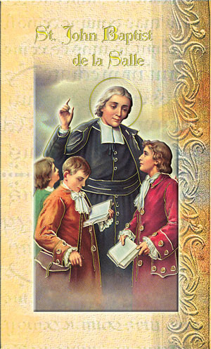 Saint John the Baptist de la Salle Biography Card