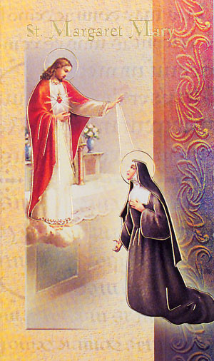 Saint Margaret Mary Biography Card