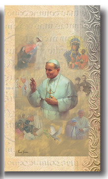 Pope St. John Paul II Biography Card