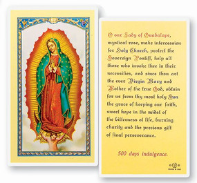 Our Lady of Guadalupe Laminated Holy Card (E24-216)