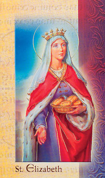 Biography Card of St. Elizabeth of Hungary
Feast Day: November 17
Patron Saint of: Homeless People, Death of Children, Bakers, Widows, Those in Exile, Falsely accused, Brides