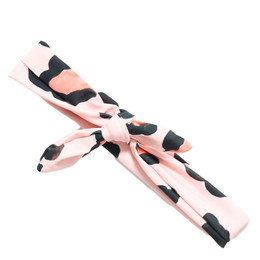 Blueberry Bay Swim Headwrap - Pink Leopard Print - size One Size