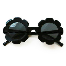 Blueberry Bay   Flower Sunnies Sunglasses - Black **PRE-ORDER**