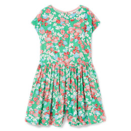 Joules  Danya Woven Romper - Green Floral - size 11/12