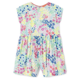 Joules  Astra Danya Woven Romper - White Floral - size 9/10