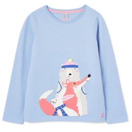 Joules Ava Knit Tee -  Woodland Animals - size 5
