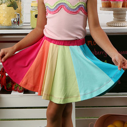 Lemon Loves Lime          Rainbow Skirt - Multi Rainbow