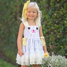 Be Girl Clothing                      Buttercup Blessings Frankie Bunny Dress **PRE-ORDER**
