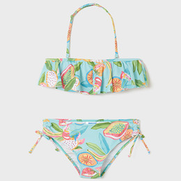 Mayoral          Ruffled 2pc Bikini Swimsuit - Tropical Fruit