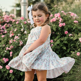 Be Girl Clothing                       Playtime Favorites Sunny Bunny Garden Twirler Dress
