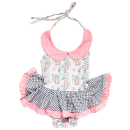 Be Girl Clothing                       Playtime Favorites Sunny Bunny Halter Sunsuit