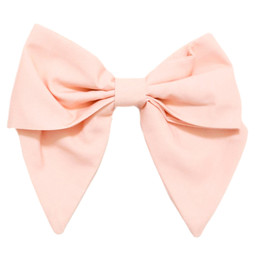 Be Girl Clothing                        Garden Party Classic Bow - Peach Solid - size One Size