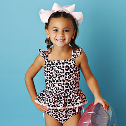 Swoon Baby by Serendipity   Blush Leopard 2pc Tunic Swimmy