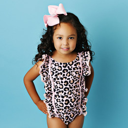 Swoon Baby by Serendipity   Blush Leopard 1pc Swimmy - size 5