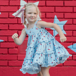 Be Girl Clothing                             Playtime Favorites American Dream Garden Twirler Dress - size 2T