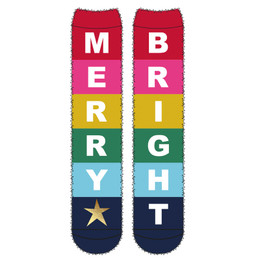 Joules    Festive Fluffy Socks - Merry & Bright **PRE-ORDER**