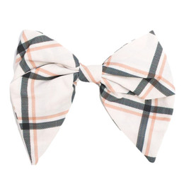 Be Girl Clothing                              October Eve Classic Bow - Cream Plaid