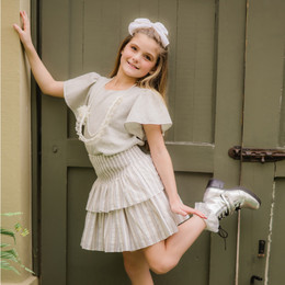Evie's Closet       Stand Tall 2pc Top & Skirt Simplicity Set