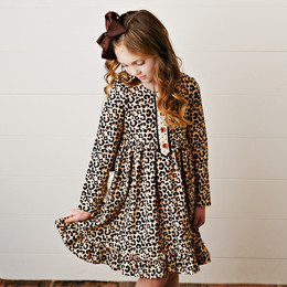 Swoon Baby by Serendipity       Midnight Leopard Petal Pocket Dress