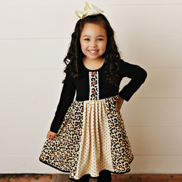 Swoon Baby by Serendipity       Midnight Leopard Bliss Tier Dress