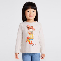 Mayoral              Fall Fashionista L/S Tee - Taupe