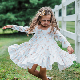 Be Girl Clothing                                    Playtime Favorites Seeds Of Hope Garden Twirler Dress - Country Pumpkin