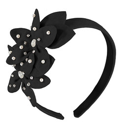 Mayoral               Beaded Flowers Headband - Black