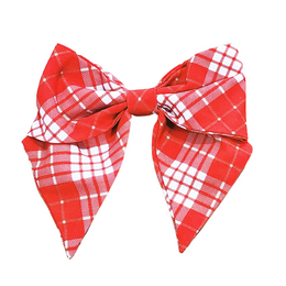 Be Girl Clothing                                     Holiday Holly Jolly Classic Bow - Red Plaid