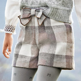 Mayoral              Cozy Plaid Shorts w/Bow Accent - Grey Mix