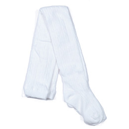 Jefferies Socks  Classic Cable Tights - White