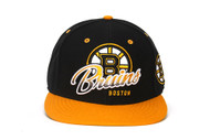 Boston Bruins NHL 47 Brand Vintage Black Tricky Lou MVP Snap Back Hat