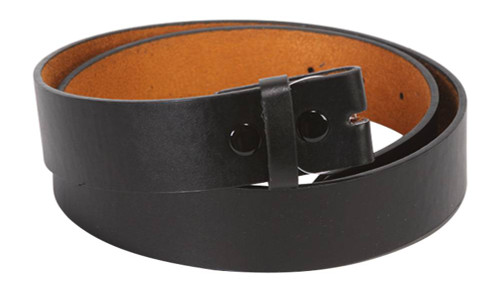 MENS/WOMENS BLACK LEATHER BELT FOR BUCKLES, XL