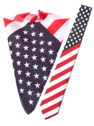 USA Patriotic Kit - Bandana and USA Necktie