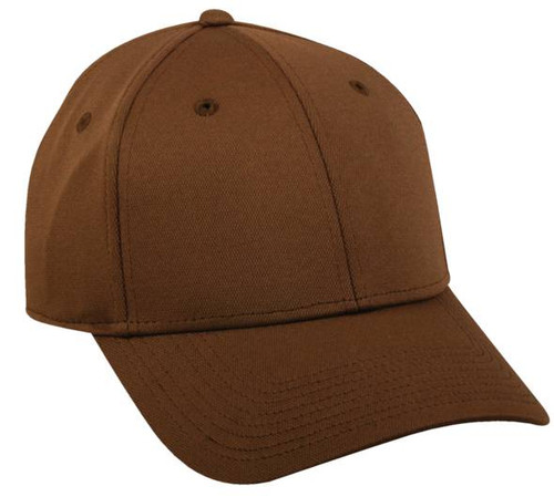 Flex Fitted Baseball Cap Hat - Brown