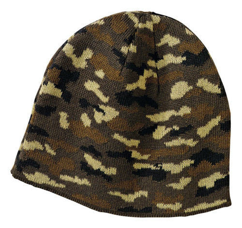 Port & Company Camo Beanie Cap, Military