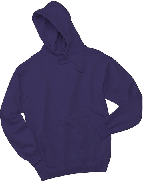 Jerzees Adult Double Lined Hooded Pullover, Deep Purple, XX-Large