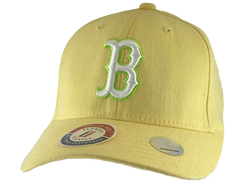 Light Yellow Youth Size Flex Fit Hat - Boston Red Sox