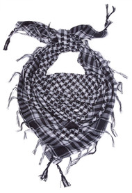 Trendy Premium Houndstooth Scarf, Black/White