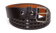 Punk Black Star Studded Checker Pattern Leather Belt Size: L 38-40 Color: Black
