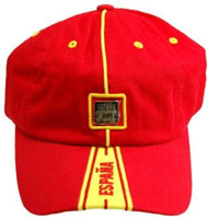 World Cup National Espana Spain Steel Logo Hat Cap, Red