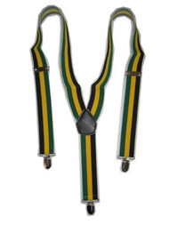 New Adjustable Yellow Green Black Suspenders