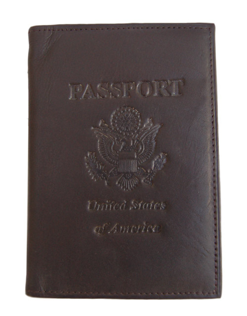 Passport Credit Card Genuine Leather Holder